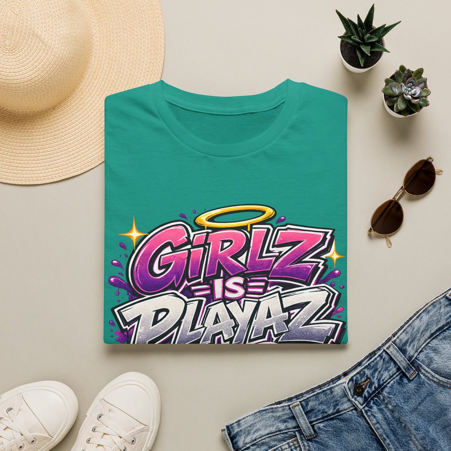 Girlz Is Playaz Too ' Softstyle Tee