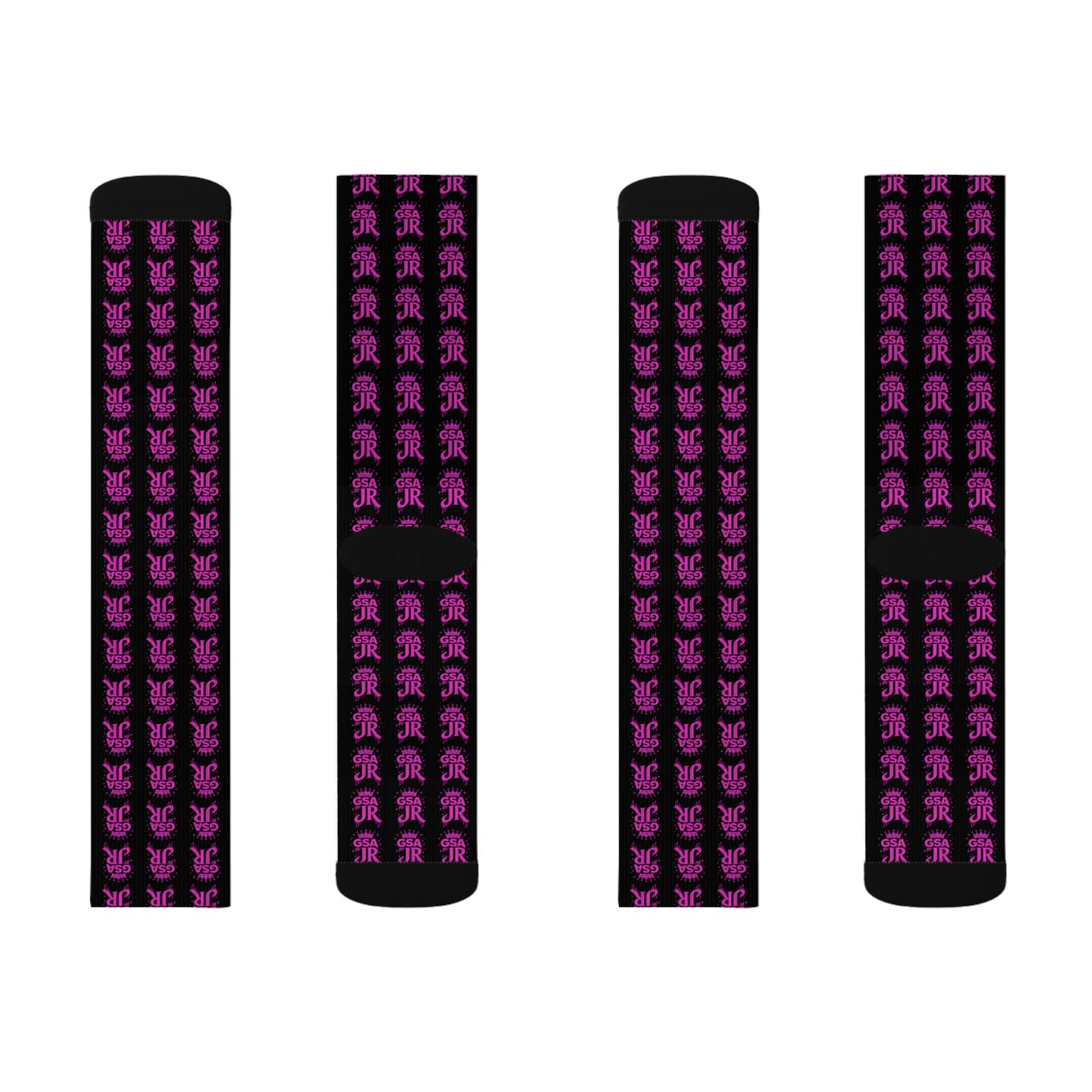 Pink Crew Socks