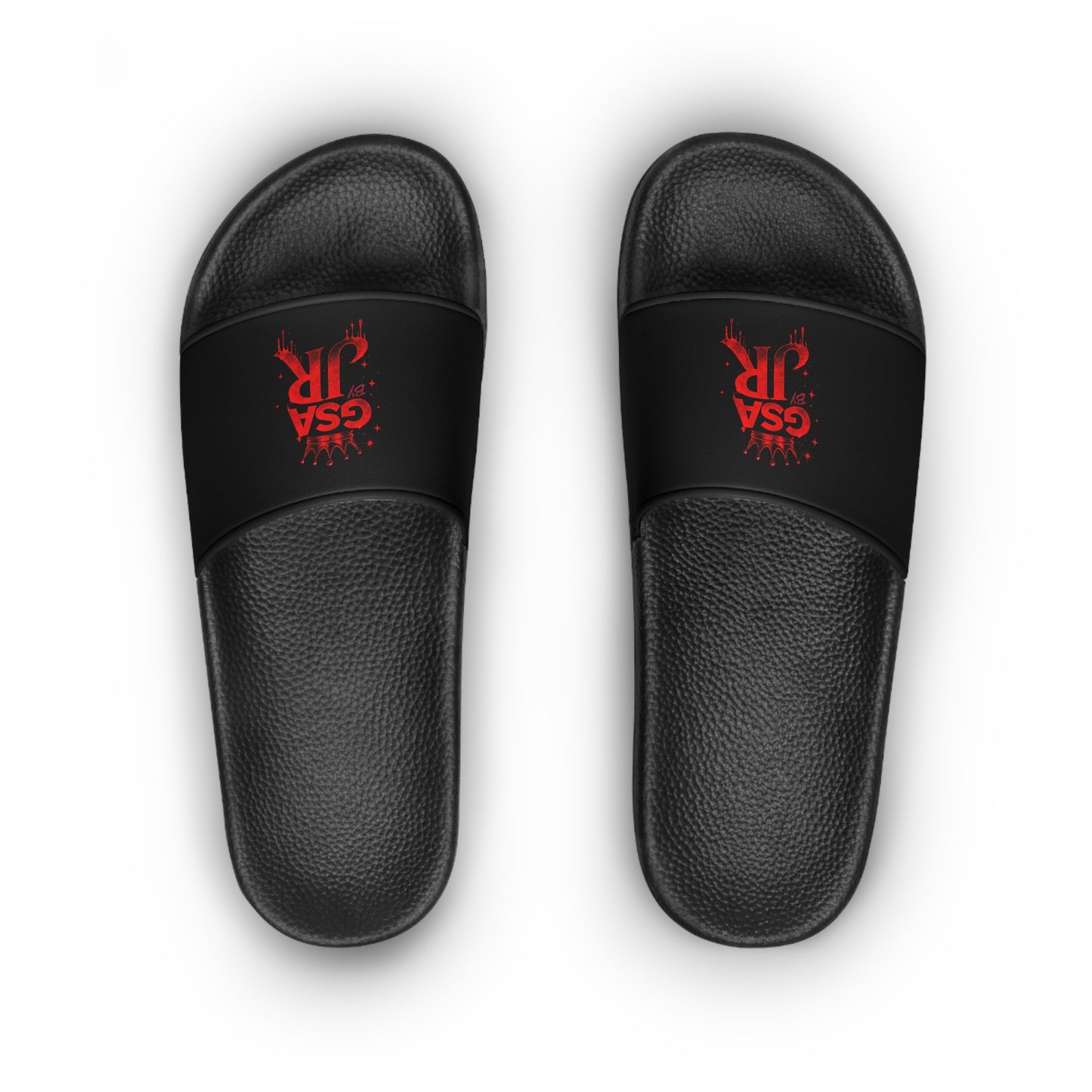 GSA BY JR Women's Slide Sandals – Black & Red