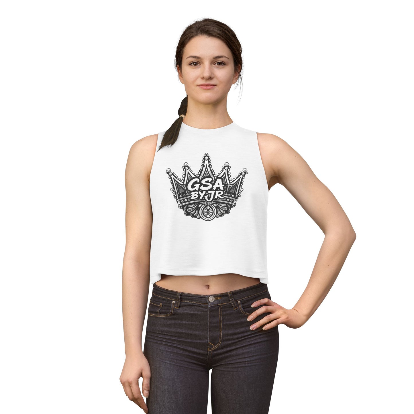 White Boho Crop Top