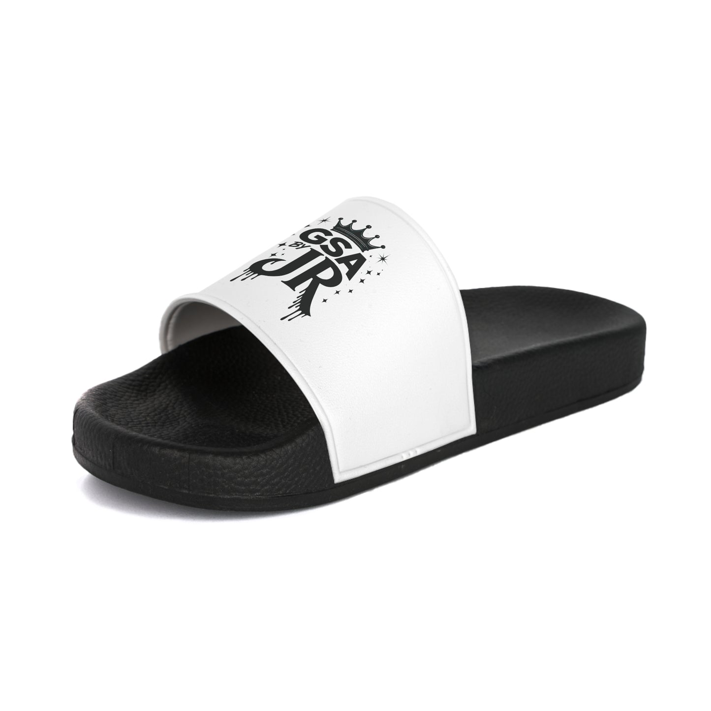 GSA BY JR Women's Slide Sandals – Black & White