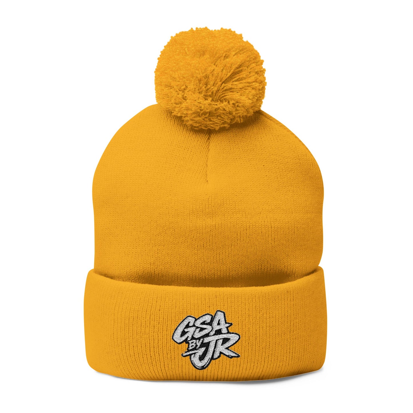 GSA BY JR Embroidered Pom-Pom Beanie