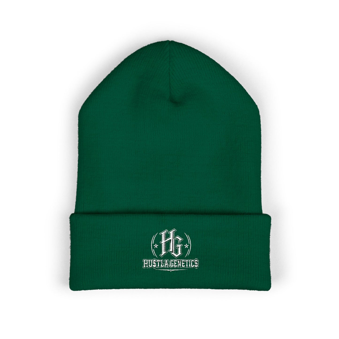 Hustla Genetics Embroidered Cuffed Beanie