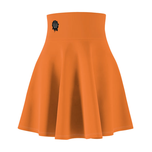 Orange Skater Skirt