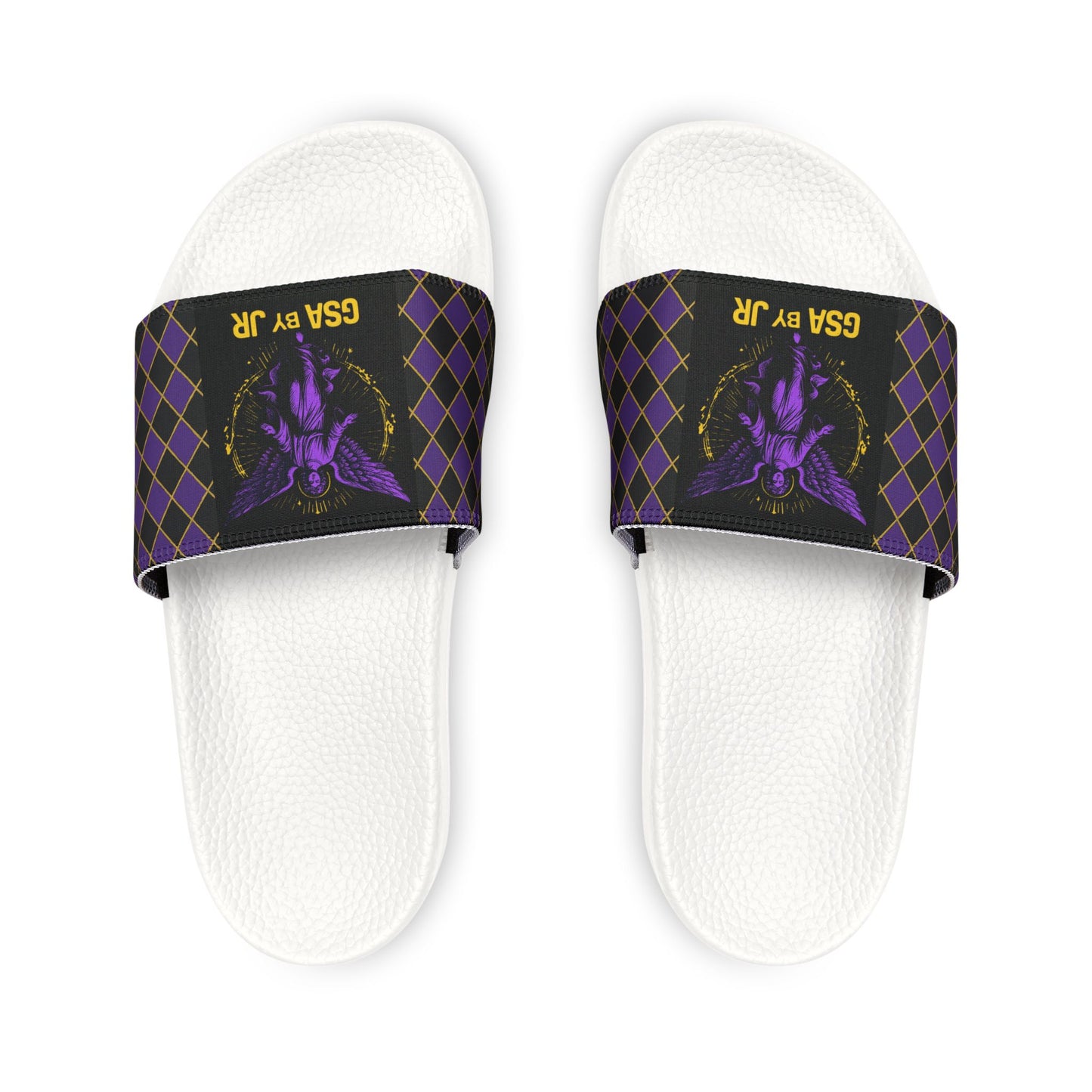 Holy Trinity Slides - Purple & Black