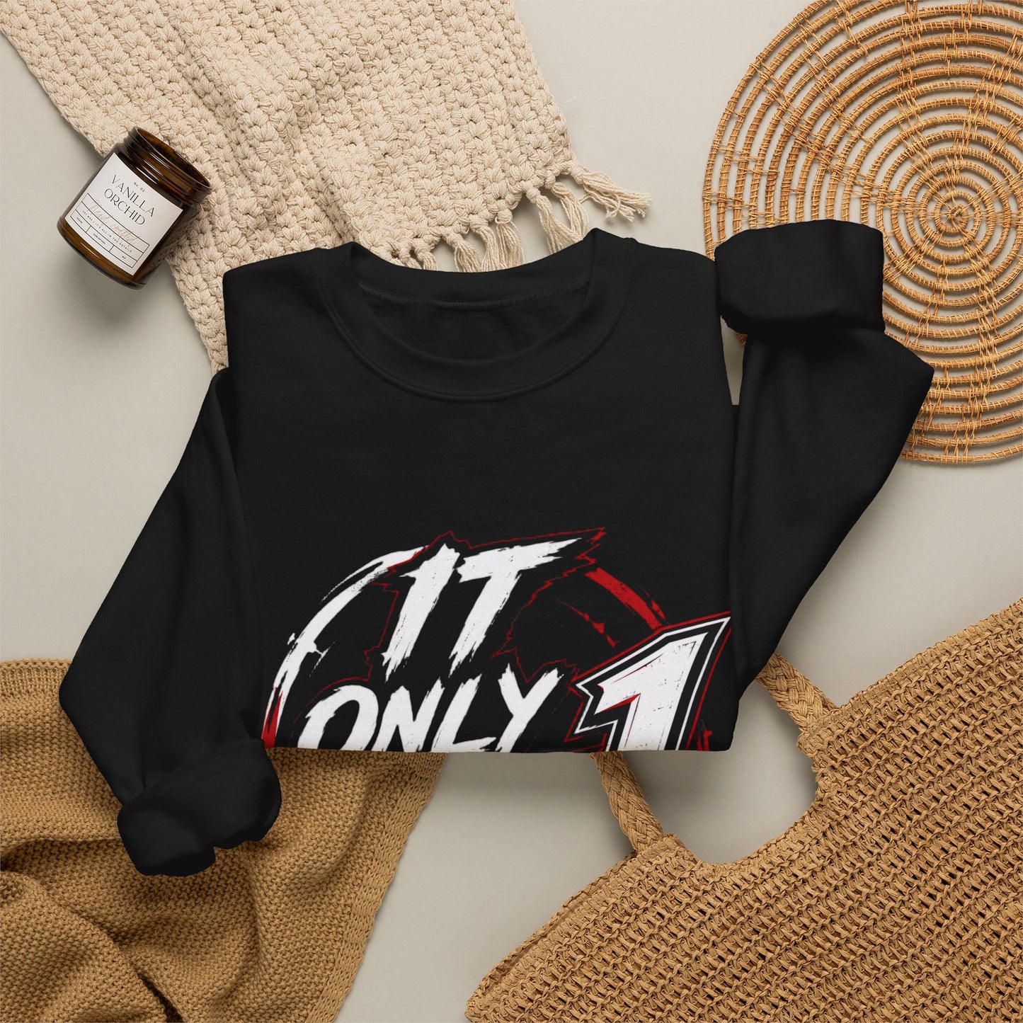 Jay Biv ' It Only Takes 1 Graphic Sweatshirt