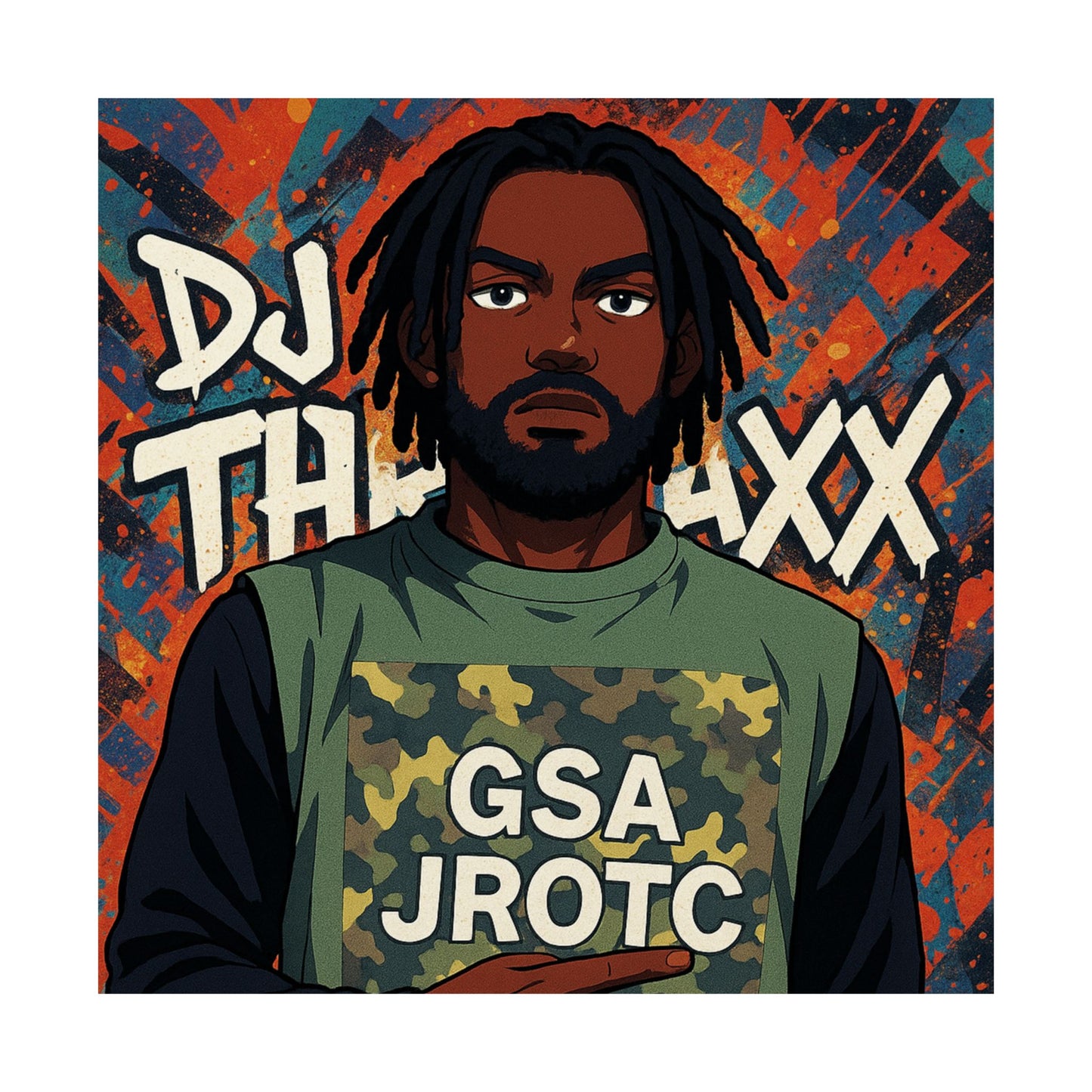 THE JROTC ANIME POSTER: DJ THRAXX