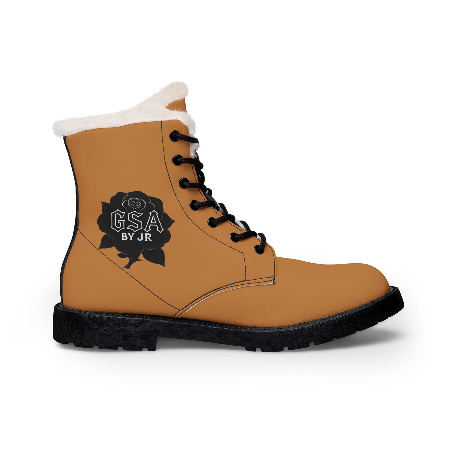 GSA GADOS - Men's Brown Fur Lined Leather Boots