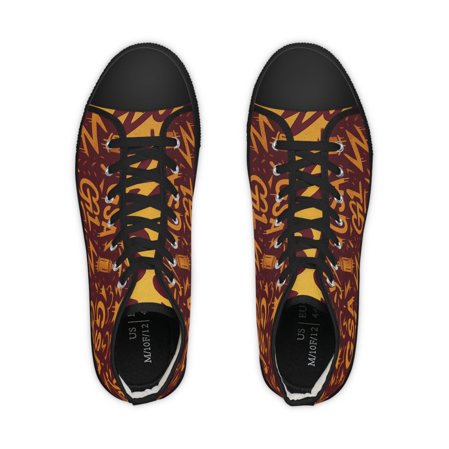 GSA G1 High Top Sneakers- Crimson Gold